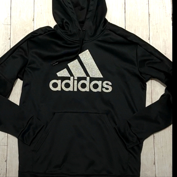 adidas Tops - - Adidas Sparkle Logo Sweatshirt